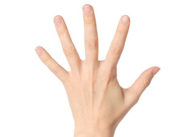 Nombre de los dedos de la mano