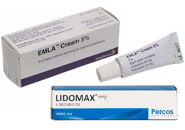 Crema anestésica